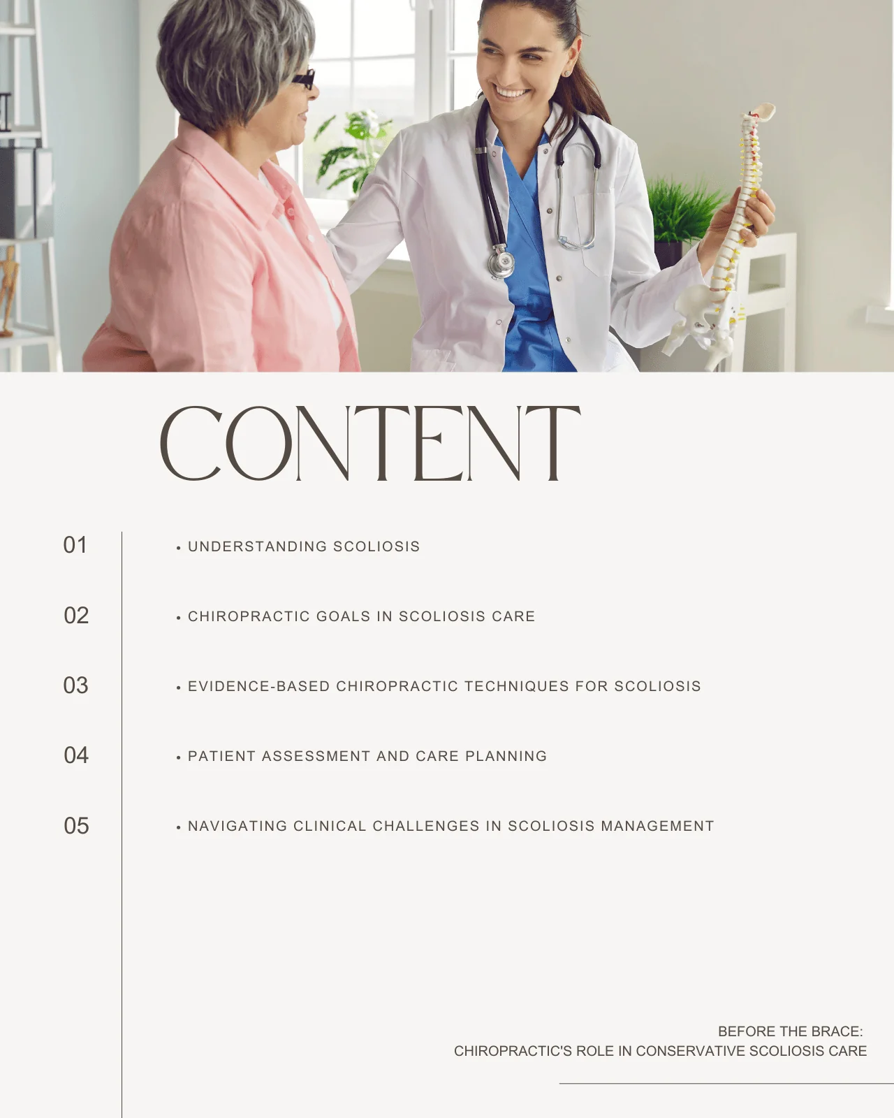 Before the Brace: Chiropractic's Role in Conservative Scoliosis Care - Chiropractic Continuing Education, General Adjustive Technique, 5 Hours - Image 3