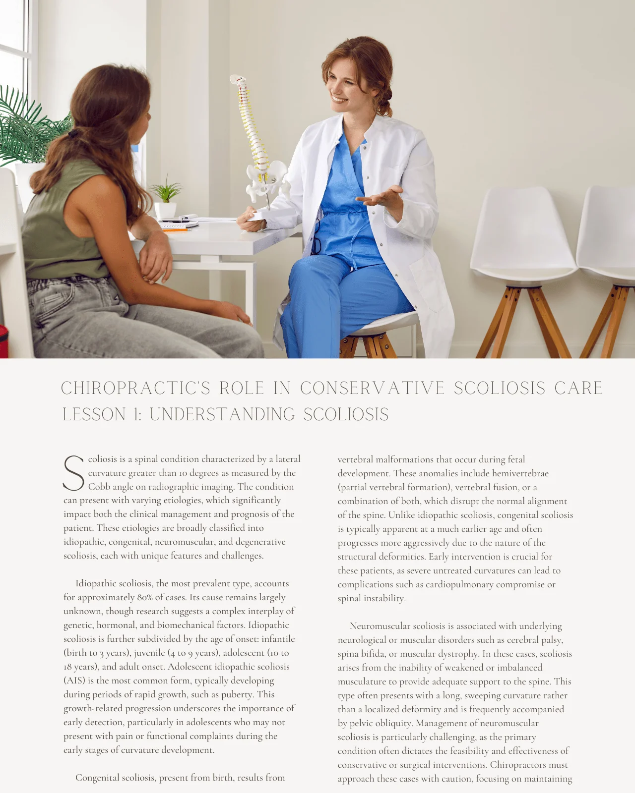 Before the Brace: Chiropractic's Role in Conservative Scoliosis Care - Chiropractic Continuing Education, General Adjustive Technique, 5 Hours - Image 4