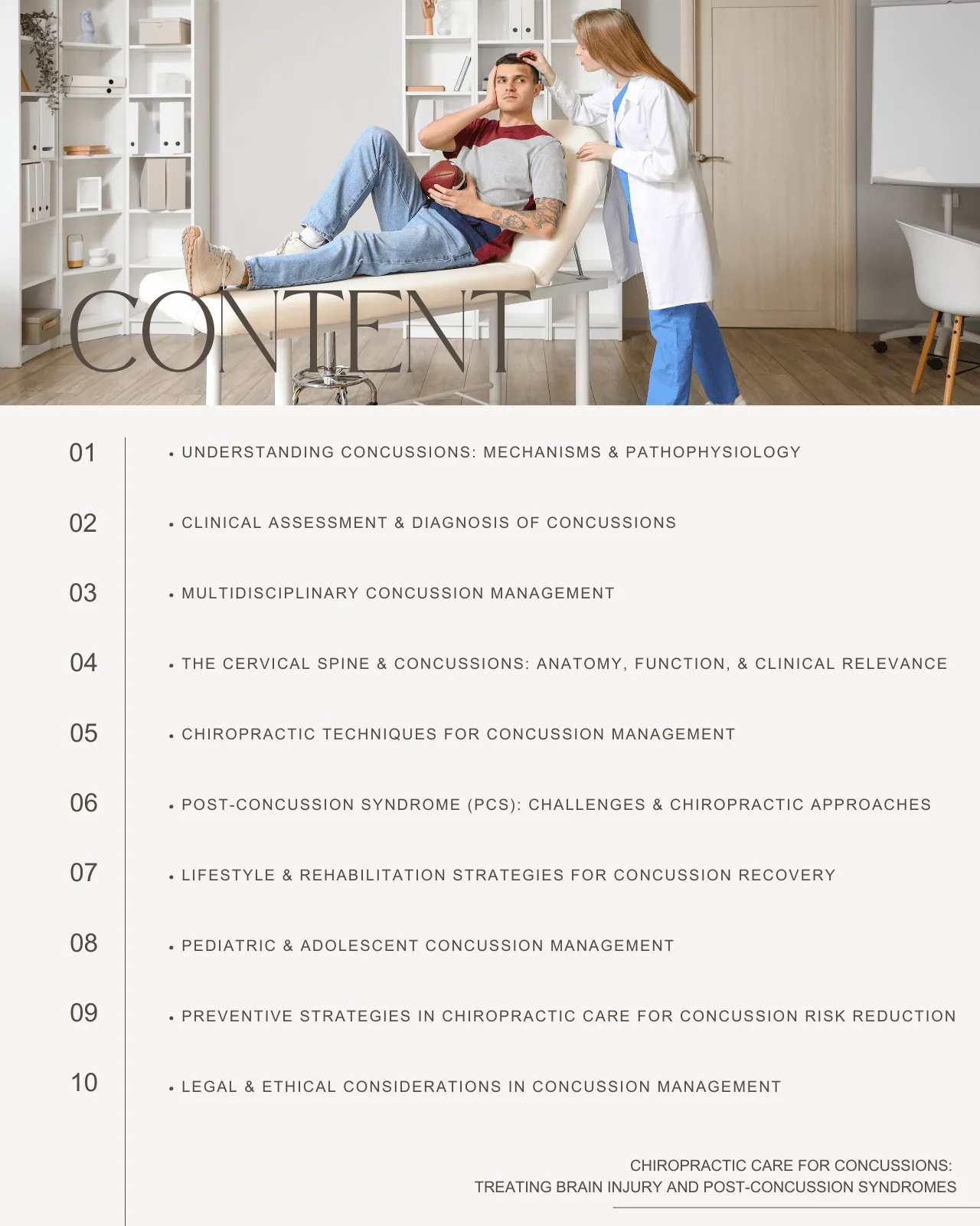 Chiropractic Care for Concussions: Treating Brain Injury and Post-Concussion Syndromes - Chiropractic Continuing Education, General, 10 Hours - Image 3