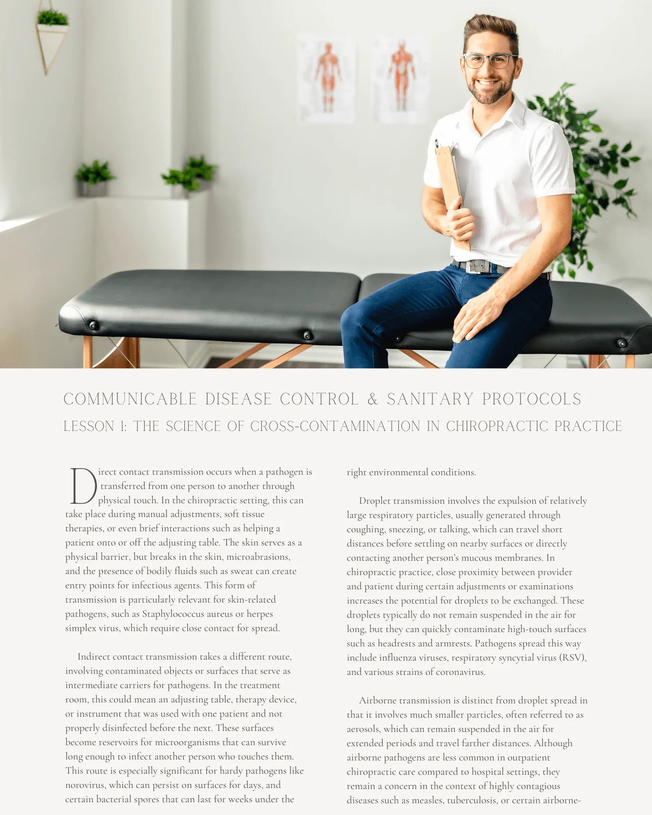 Communicable Disease Control and Sanitary Protocols in Chiropractic Settings - Chiropractic Continuing Education, Communicable Diseases, 3 Hours - Image 3