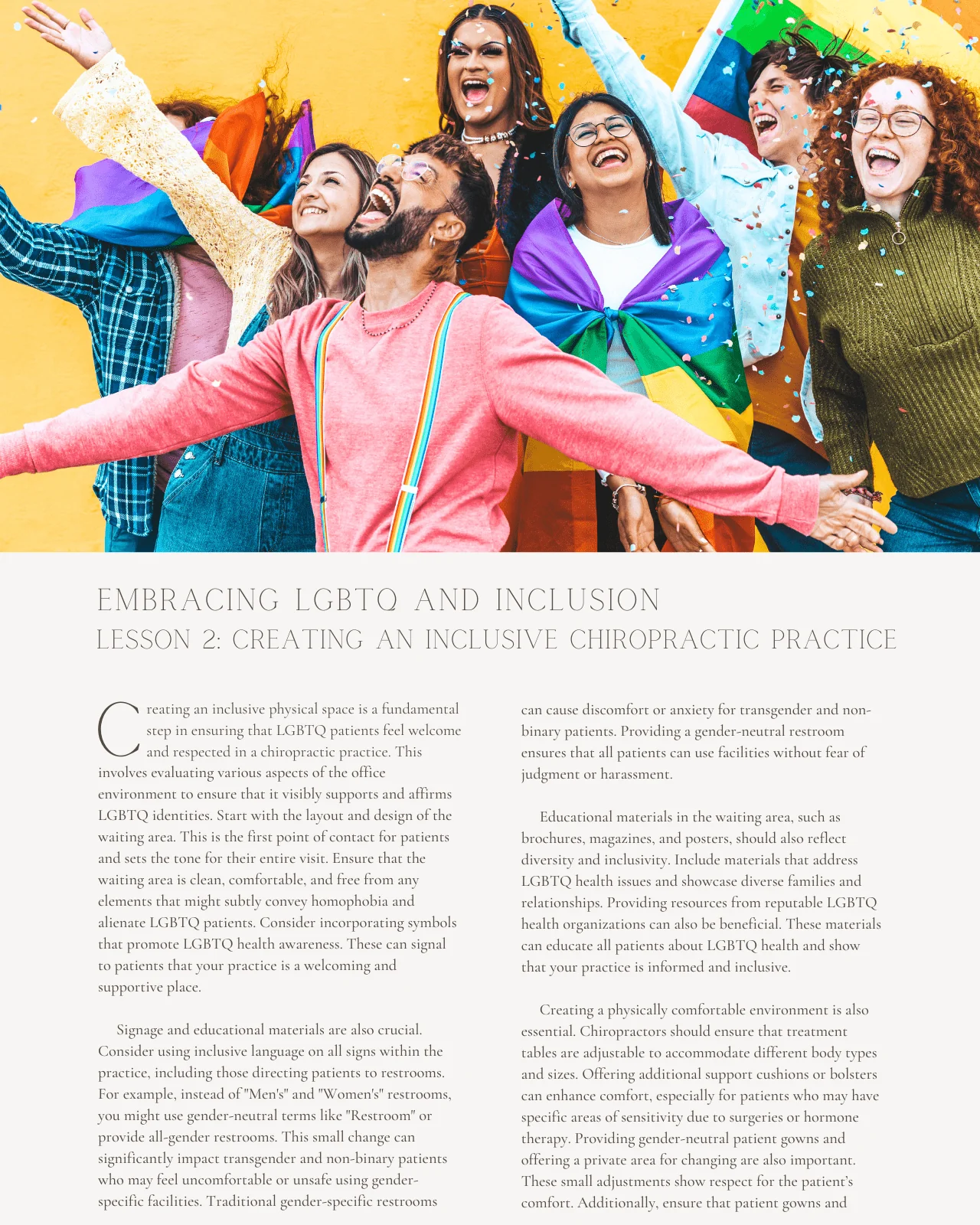Pride and Progress: Effective LGBTQ Inclusion - Chiropractic Continuing Education, Ethics, Cultural Competency, 2 Hours - Image 4