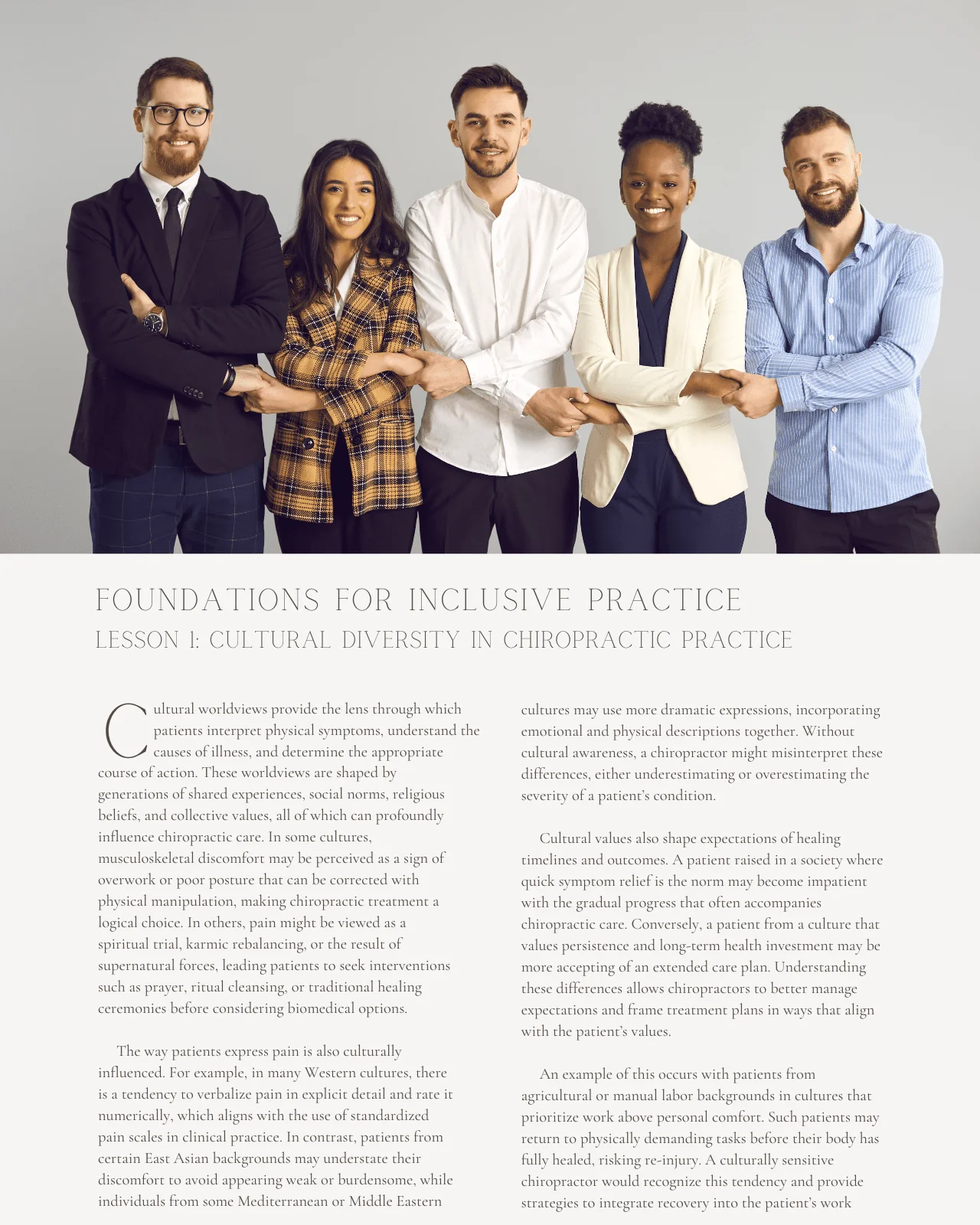 Cultural Diversity in Chiropractic Care: Foundations for Inclusive Practice - Chiropractic Continuing Education, Cultural Diversity, 1 Hour - Image 3