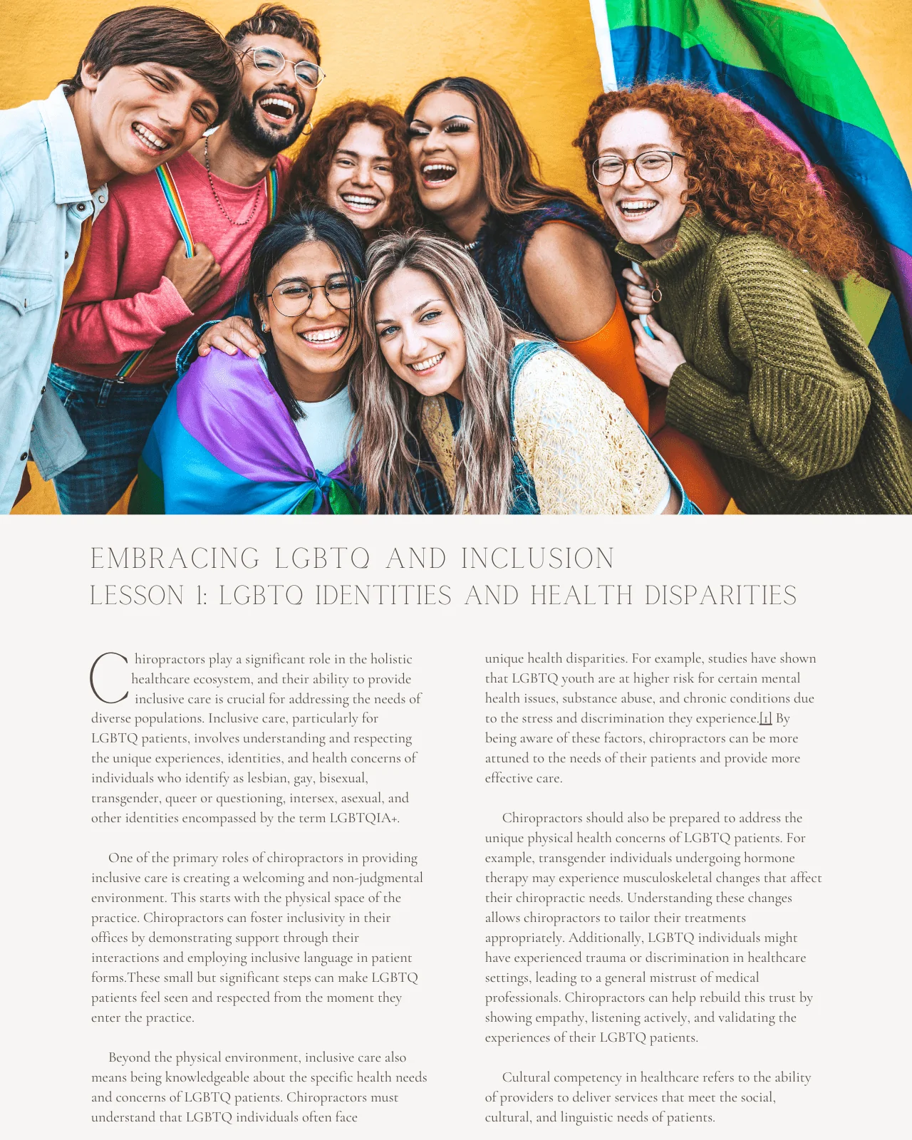 Pride and Progress: Effective LGBTQ Inclusion - Chiropractic Continuing Education, Ethics, Cultural Competency, 2 Hours - Image 3