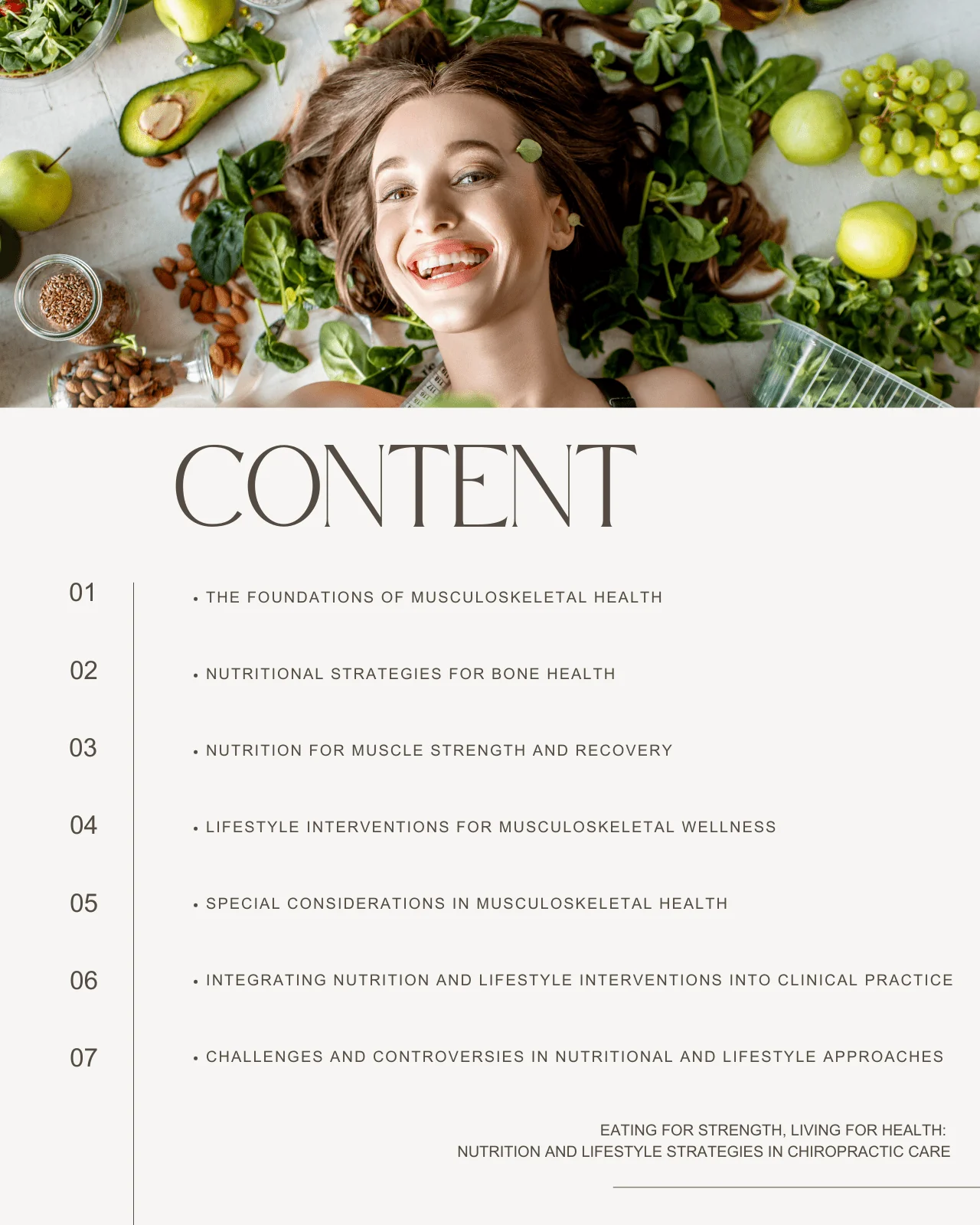 Eating for Strength, Living for Health: Nutrition and Lifestyle Strategies in Chiropractic Care - Chiropractic Continuing Education, Nutrition, 12 Hours - Image 3