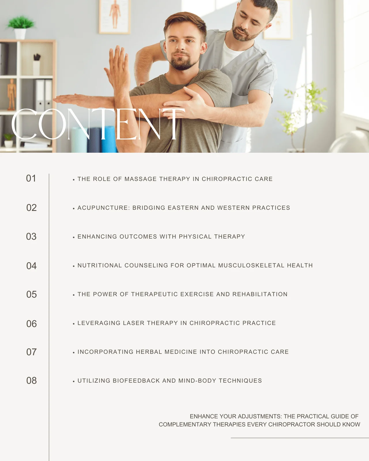 Enhance Your Adjustments: The Practical Guide of Complementary Therapies Every Chiropractor Should Know - Chiropractic Continuing Education, Supportive Therapy Modalities, 10 Hours - Image 3