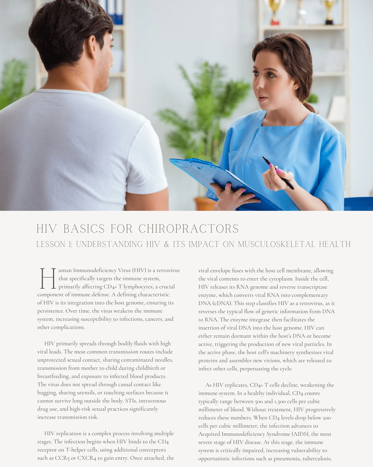 HIV Basics for Chiropractors - Chiropractic Continuing Education, HIV, 1 Hour - Image 3