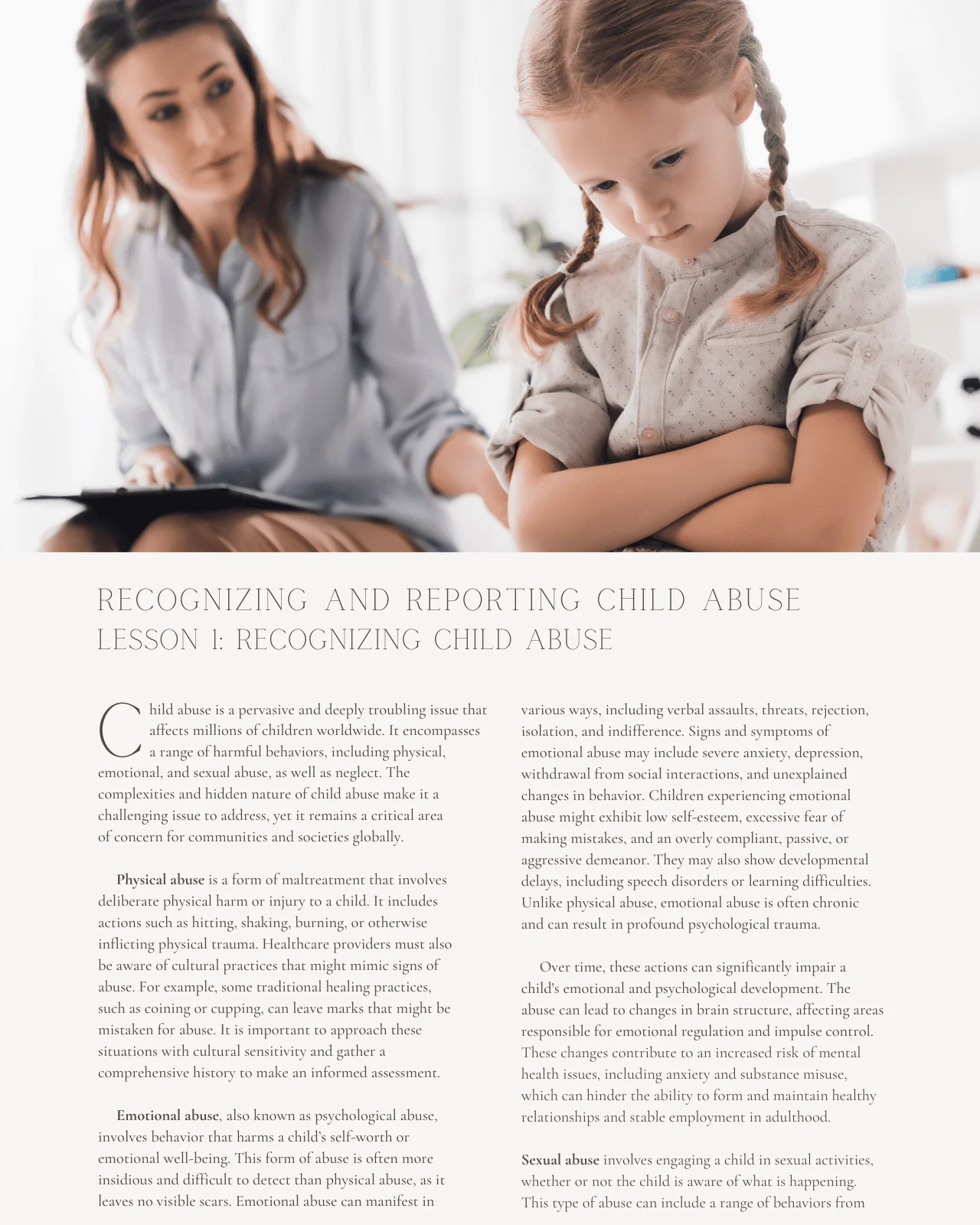 Safe Spaces: Recognizing and Reporting Child Abuse - Chiropractic Continuing Education, Child Abuse Prevention, 2 Hours - Image 3