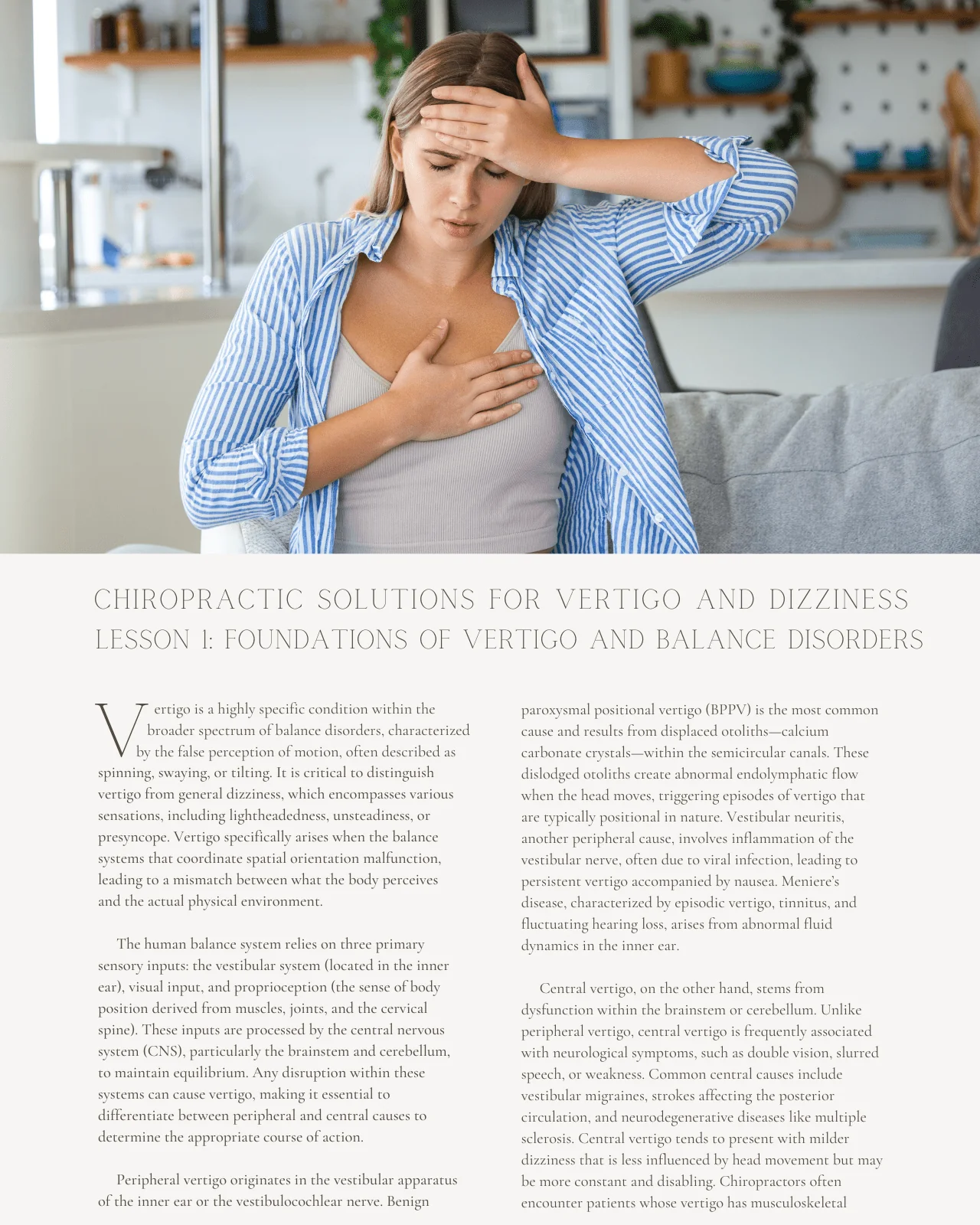 Steady Spine, Steady Mind: Chiropractic Solutions for Vertigo and Dizziness - Chiropractic Continuing Education, Adjustive Technique, 8 Hours - Image 4