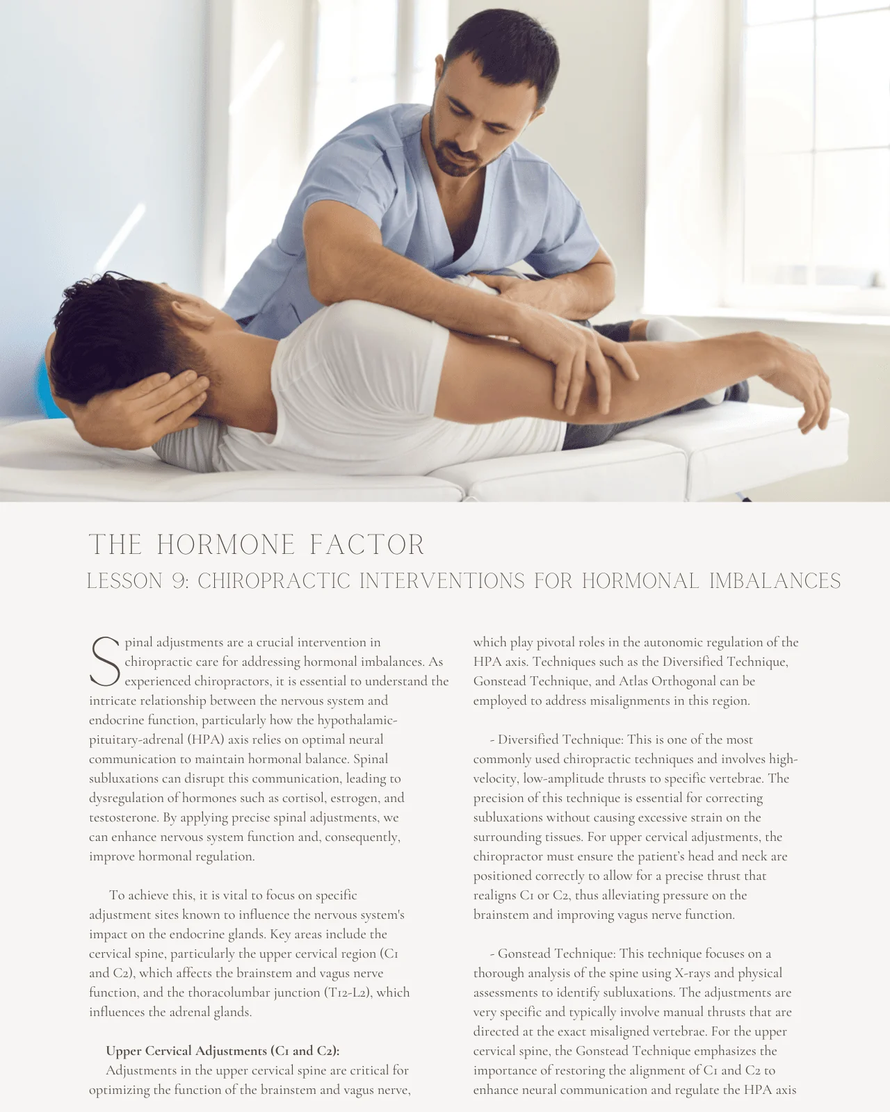 The Hormone Factor: Chiropractic Approach for Hormonal Imbalance and Musculoskeletal Function - Chiropractic Continuing Education, General, 10 Hours - Image 6